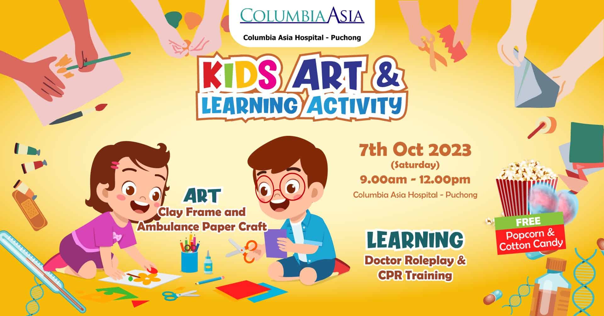 CAH-Puchong Oct'23: Kids Art & Learning Activity - Columbia Asia ...